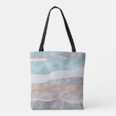 Sac fourre-tout d'aquarelle Abstrait moderne avec (Dos)
