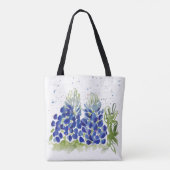 Sac fourre-tout d'aquarelle Bluebonnet (Dos)