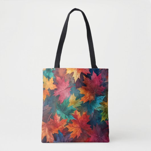 Sac fourre-tout d'aquarelle de la forêt d'automne (Devant)