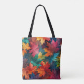 Sac fourre-tout d'aquarelle de la forêt d'automne (Dos)