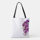 Sac fourre-tout d'aquarelle d'orchidée rose (Dos)