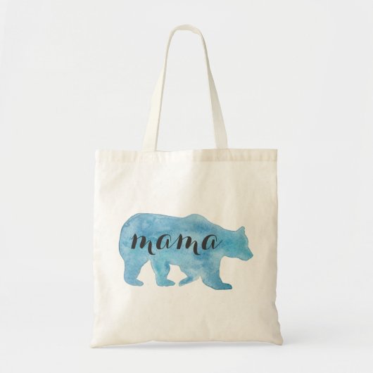 Sac fourre-tout d'aquarelle Mama Bear (Devant)