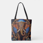 Sac fourre-tout d'aquarelle mystique éléphant (Dos)