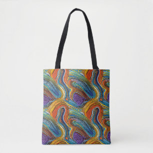 Sac fourre-tout d'art à points Rainbow pride