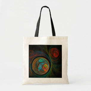 Sac fourre-tout d'art Abstrait bleu de renaissance