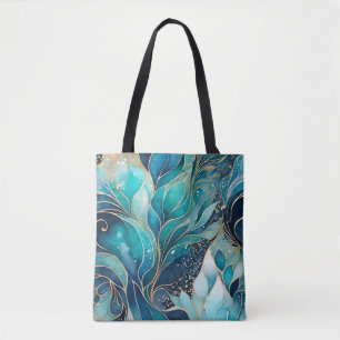 Sac fourre-tout d'art Abstrait coloré en encre