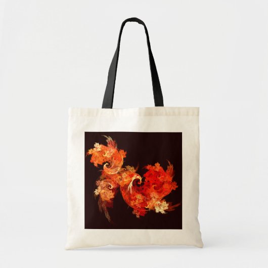 Sac fourre-tout d'art Abstrait Dancing Firebirds (Devant)