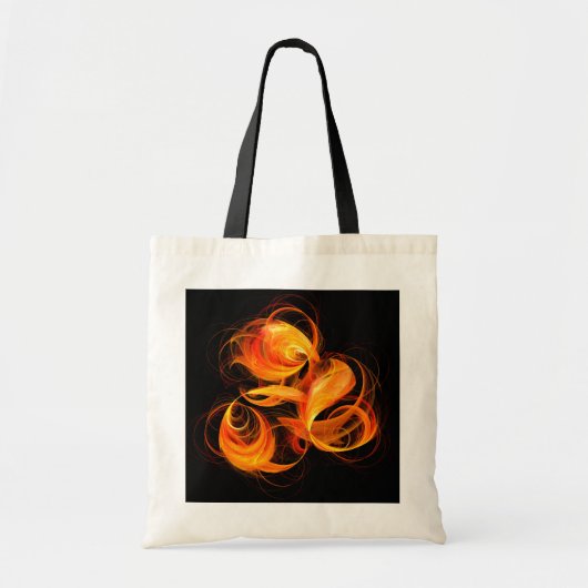 Sac fourre-tout d'art Abstrait Fireball (Devant)