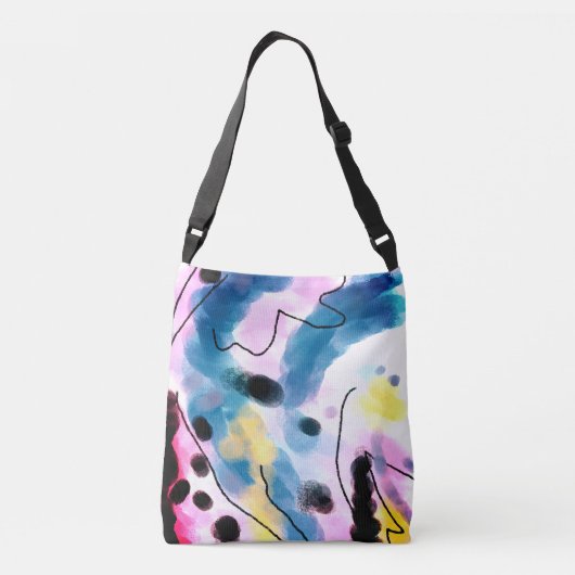 Sac fourre-tout d'art Abstrait funky (Dos)