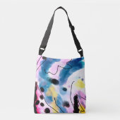 Sac fourre-tout d'art Abstrait funky (Devant)
