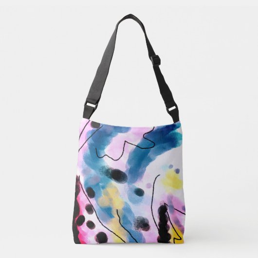 Sac fourre-tout d'art Abstrait funky (Devant)