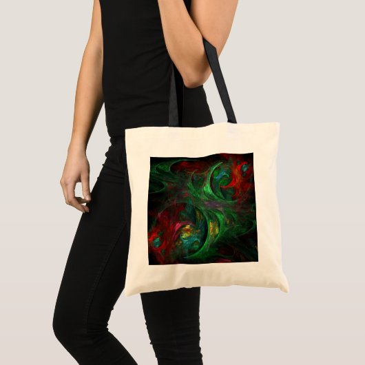 Sac fourre-tout d'art Abstrait Genesis Green (Devant (produit))