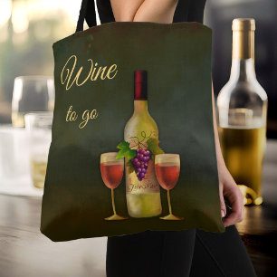 Sac fourre-tout d'art classique mignon pour vin à