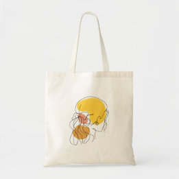 Sac fourre-tout d'art Cute Girl Line