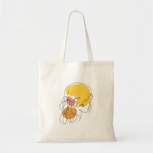 Sac fourre-tout d'art Cute Girl Line (Devant)