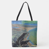 Sac fourre-tout d'art de l'ours polaire Beluga Wha (Devant)