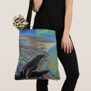 Sac fourre-tout d'art de l'ours polaire Beluga Wha