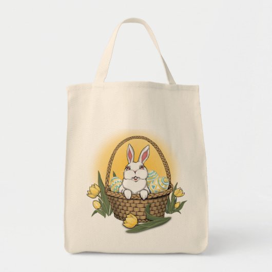 Sac fourre-tout d'art de Pâques Bunny Art Boutique (Devant)