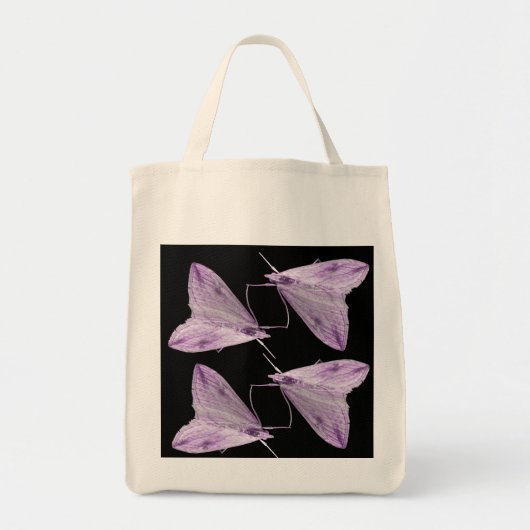 Sac fourre-tout d'art de Purple Moth (Devant)