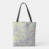 Sac fourre-tout d'art des fleurs tropicales roses (Dos)