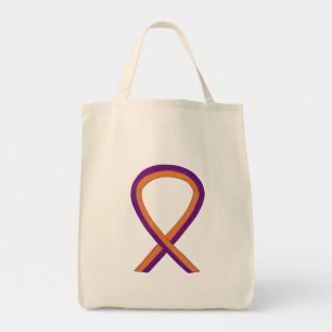 Sac fourre-tout d'art du ruban de sensibilisation