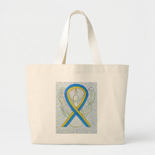 Sac fourre-tout d'art du ruban de sensibilisation