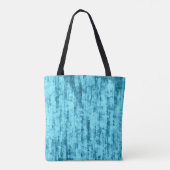 Sac fourre-tout d'art Fleurs tropicales bleues et (Dos)