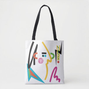 Sac fourre-tout d'art moderne Abstrait Zapped