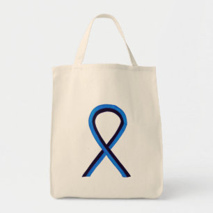 Sac fourre-tout d'art noir et bleu