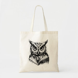 Sac fourre-tout d'art Owl Line