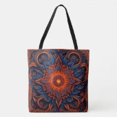 Sac fourre-tout d'art Retro Mandala - élégant et f (Devant)