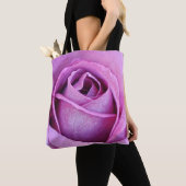 Sac fourre-tout d'art Rose violet pétales (De près)