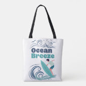 Sac fourre-tout d'Art Surf Ocean Breeze (Dos)