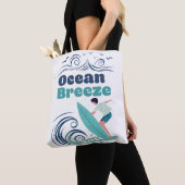 Sac fourre-tout d'Art Surf Ocean Breeze (De près)