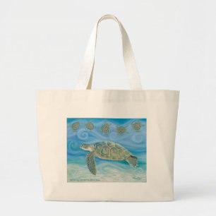 Sac fourre-tout d'artisanat de la tortue de mer