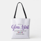 Sac fourre-tout d'artiste en verre (Dos)