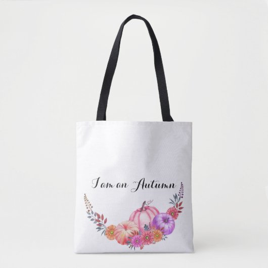 sac fourre-tout d'automne avec citrouilles (Devant)