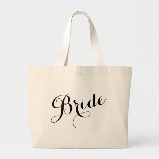 Sac fourre-tout de bachelorette de mariée de scrip (Devant)
