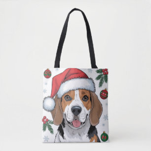 Sac fourre-tout de Beagle de chien de Noël de Noël
