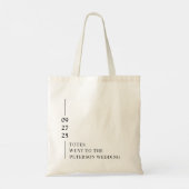 Sac fourre-tout de bienvenue pour le mariage Totes (Dos)