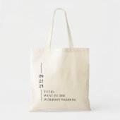 Sac fourre-tout de bienvenue pour le mariage Totes (Devant)