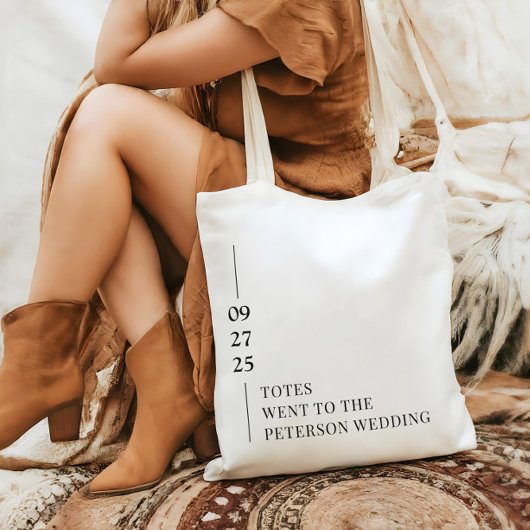 Sac fourre-tout de bienvenue pour le mariage Totes