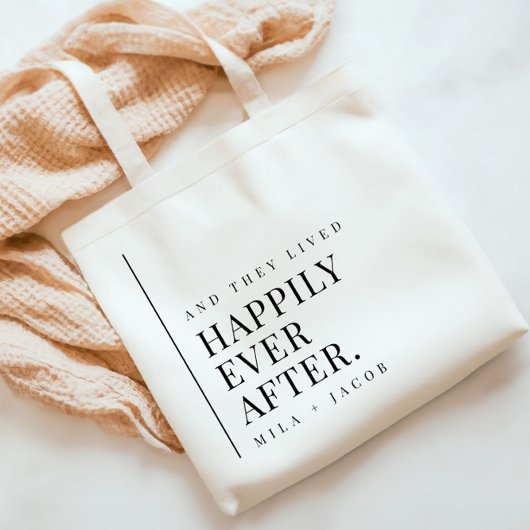 Sac fourre-tout de bienvenue pour mariage et bonhe