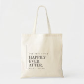 Sac fourre-tout de bienvenue pour mariage et bonhe (Devant)