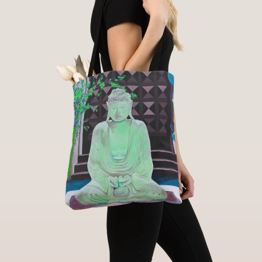 Sac fourre-tout de bouddha vert (De près)