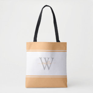 Sac fourre-tout de broche de script Monogramme mod