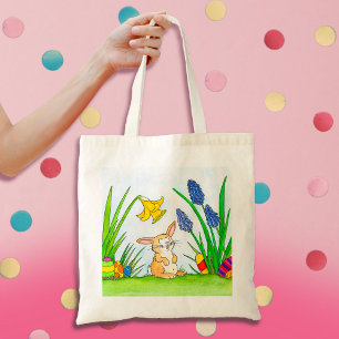 Sac fourre-tout de Bunny de Pâques par Nicole Jane