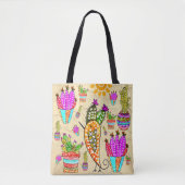 Sac fourre-tout de Cactus mignon et coloré (Devant)