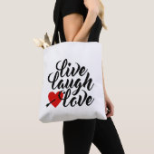 Sac fourre-tout de calligraphie de la Saint-Valent (De près)