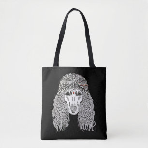 Sac fourre-tout de caniche mignon et adorable